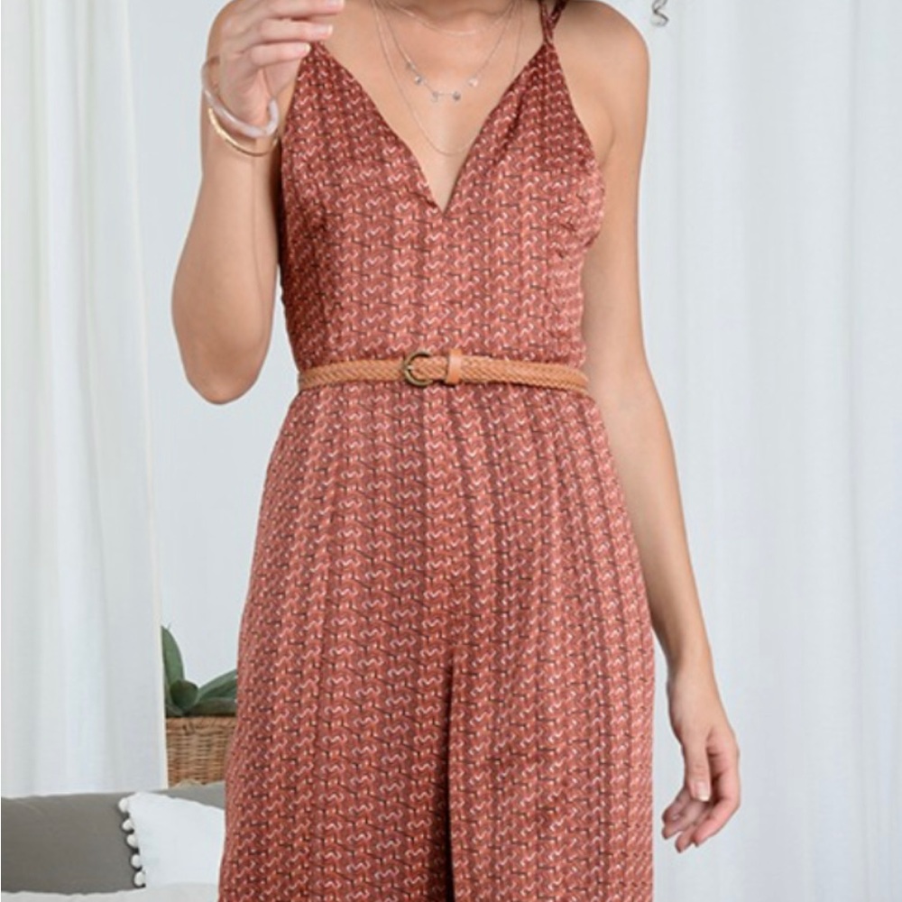 Molly Bracken Retro Rust Jumpsuit